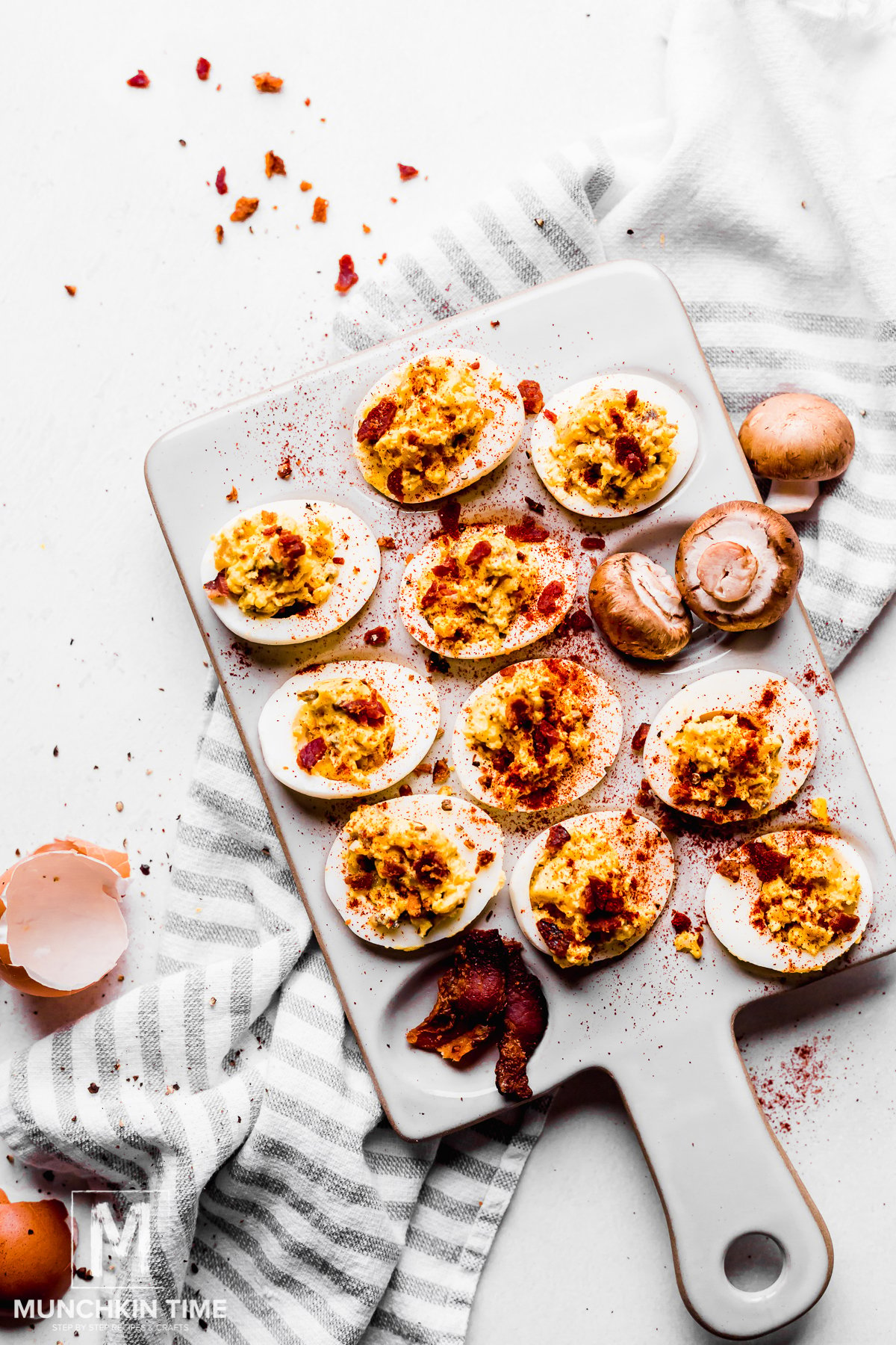 Best Deviled Eggs with Bacon (Instant Pot Hard Boiled Eggs)
