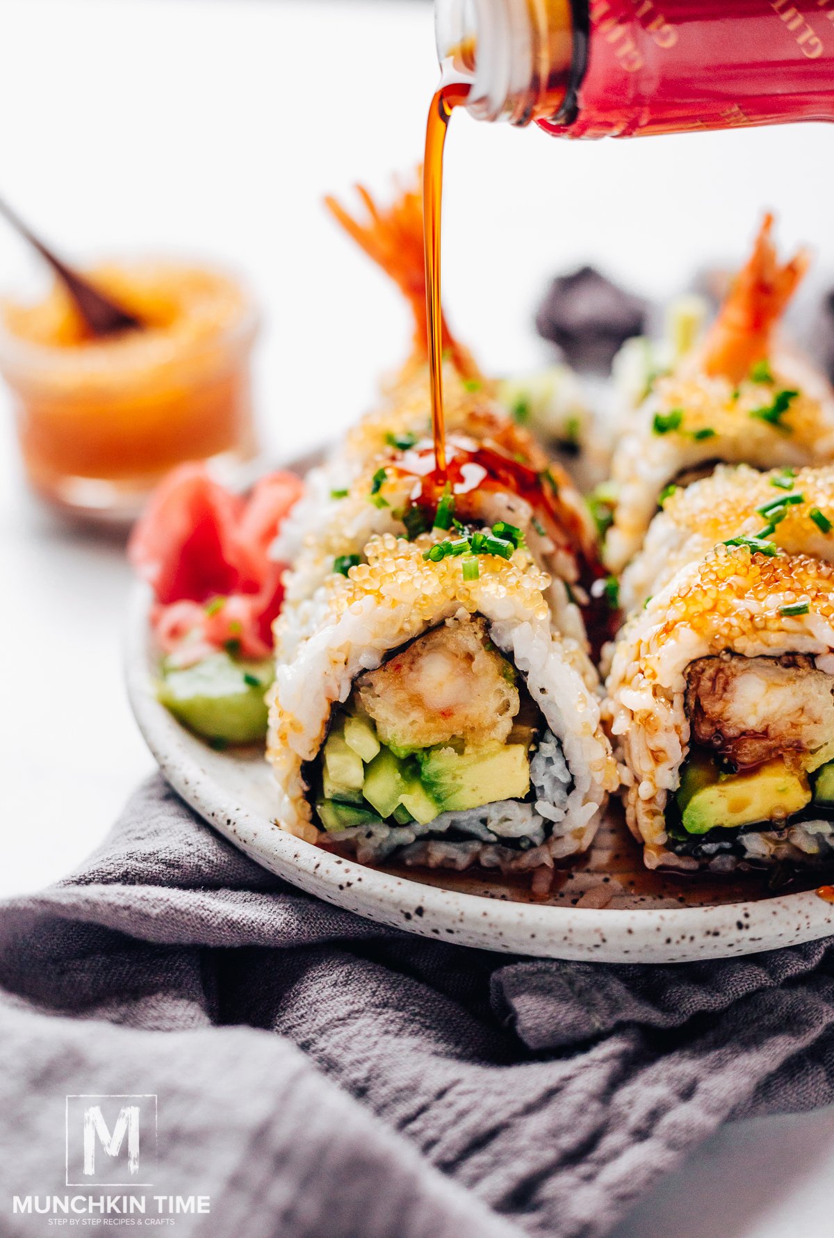 Homemade Recipe for Sushi: Double Shrimp Roll (Inside Out, 8 pieces) - An  Irresistible Delight