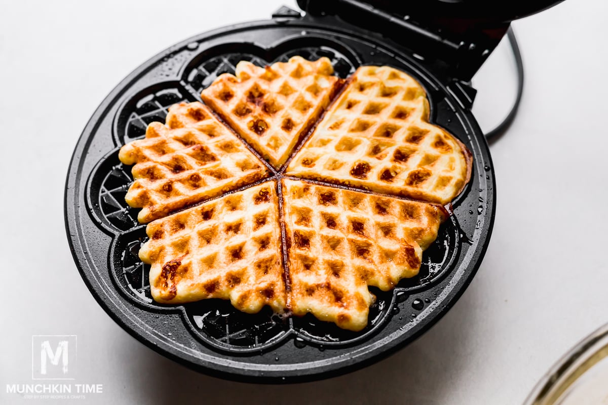 Savory Waffles in waffle maker