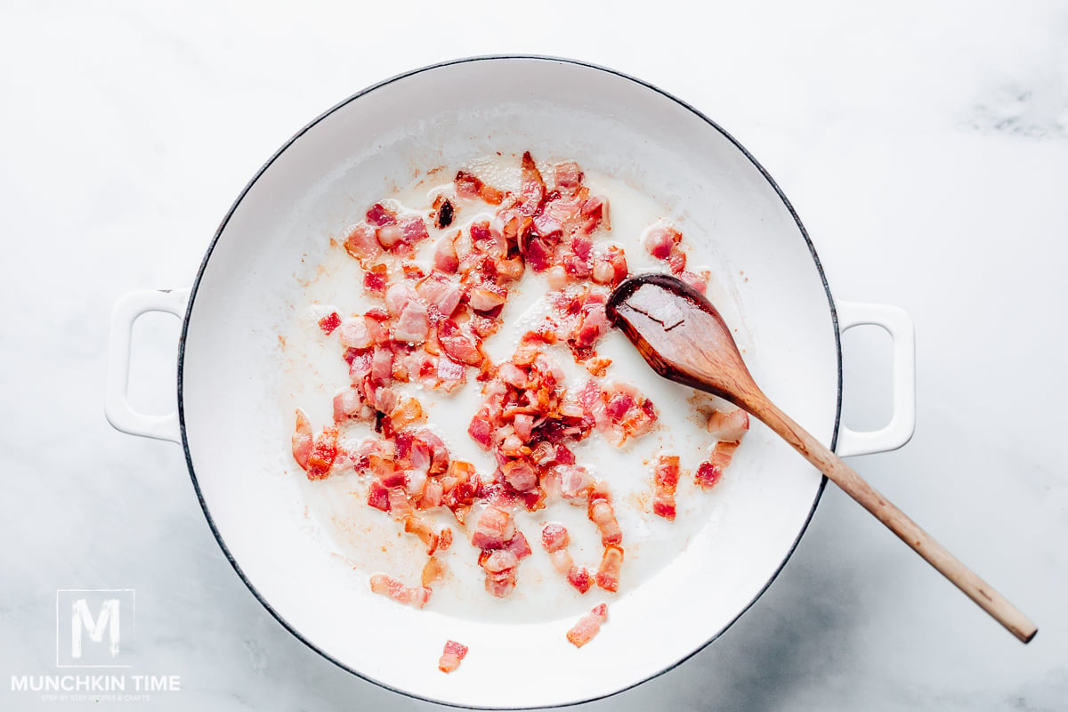 sauté bacon