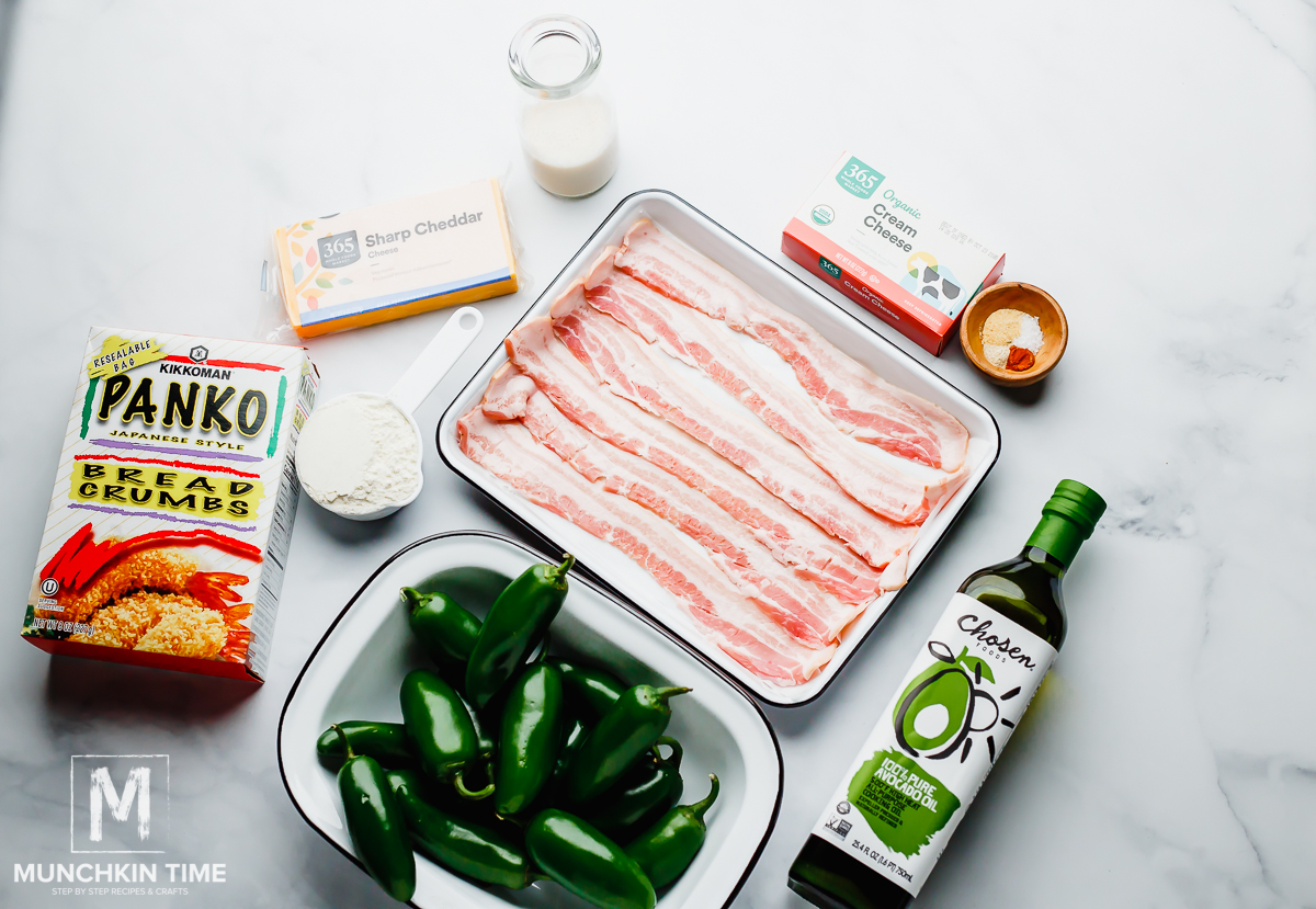 Ingredients Needed for Easy Cheesy Jalapeno Poppers