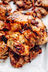 How to grill chicken thighs