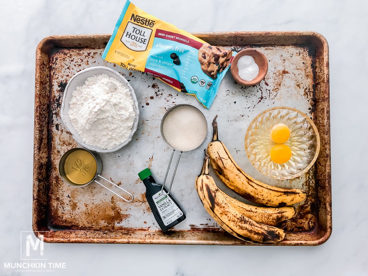 ingredients to make homemade muffins