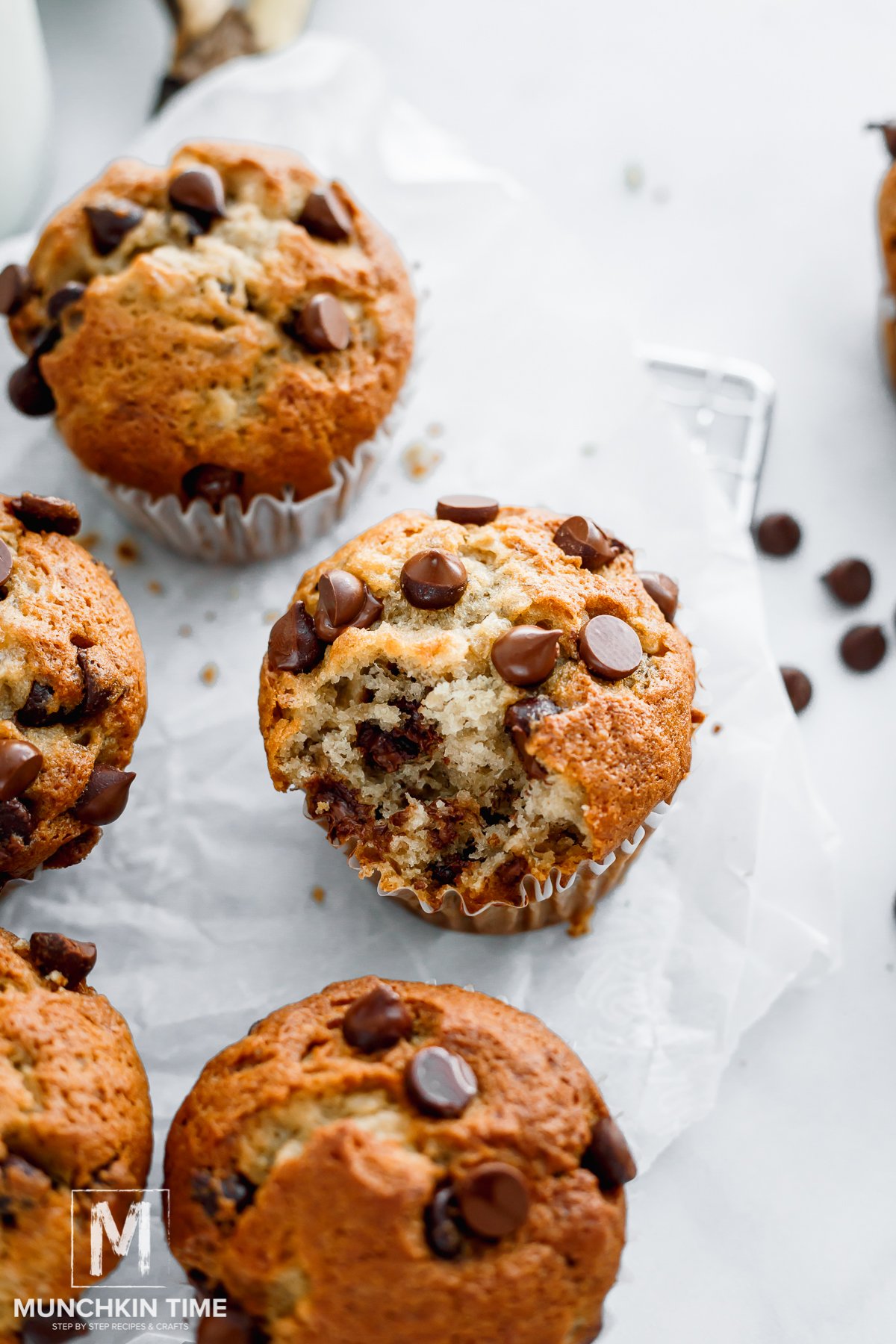 easy chocolate chip muffins