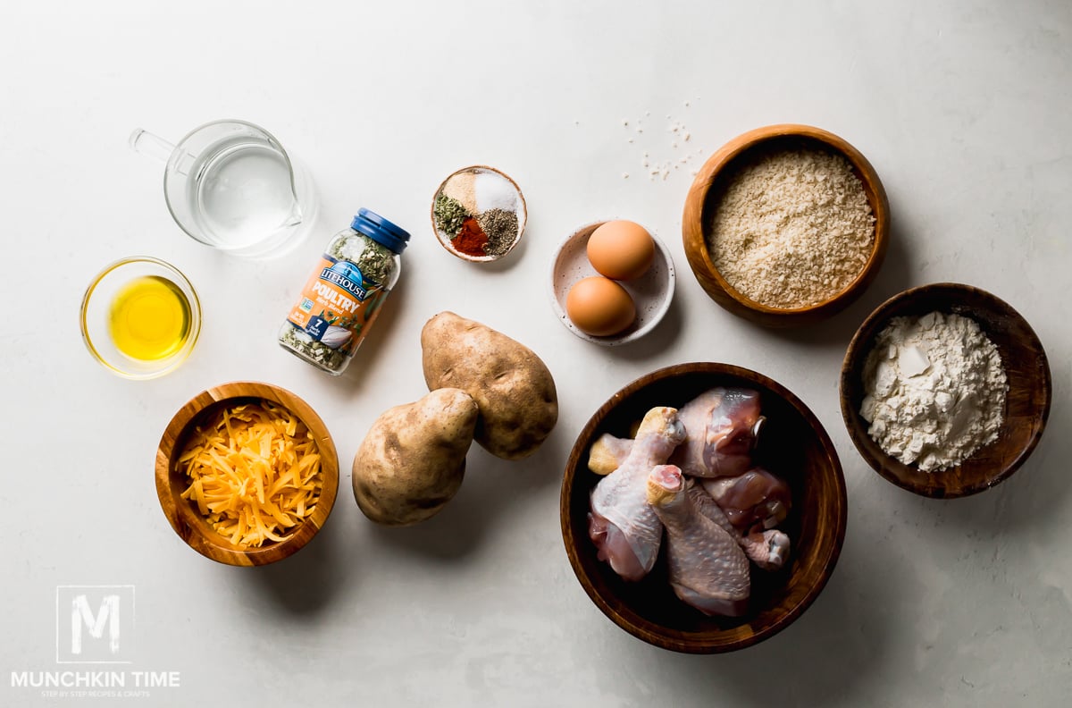 Ingredients for Crispy Chicken Drumsticks