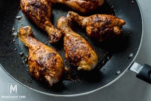 searing chicken drumsticks