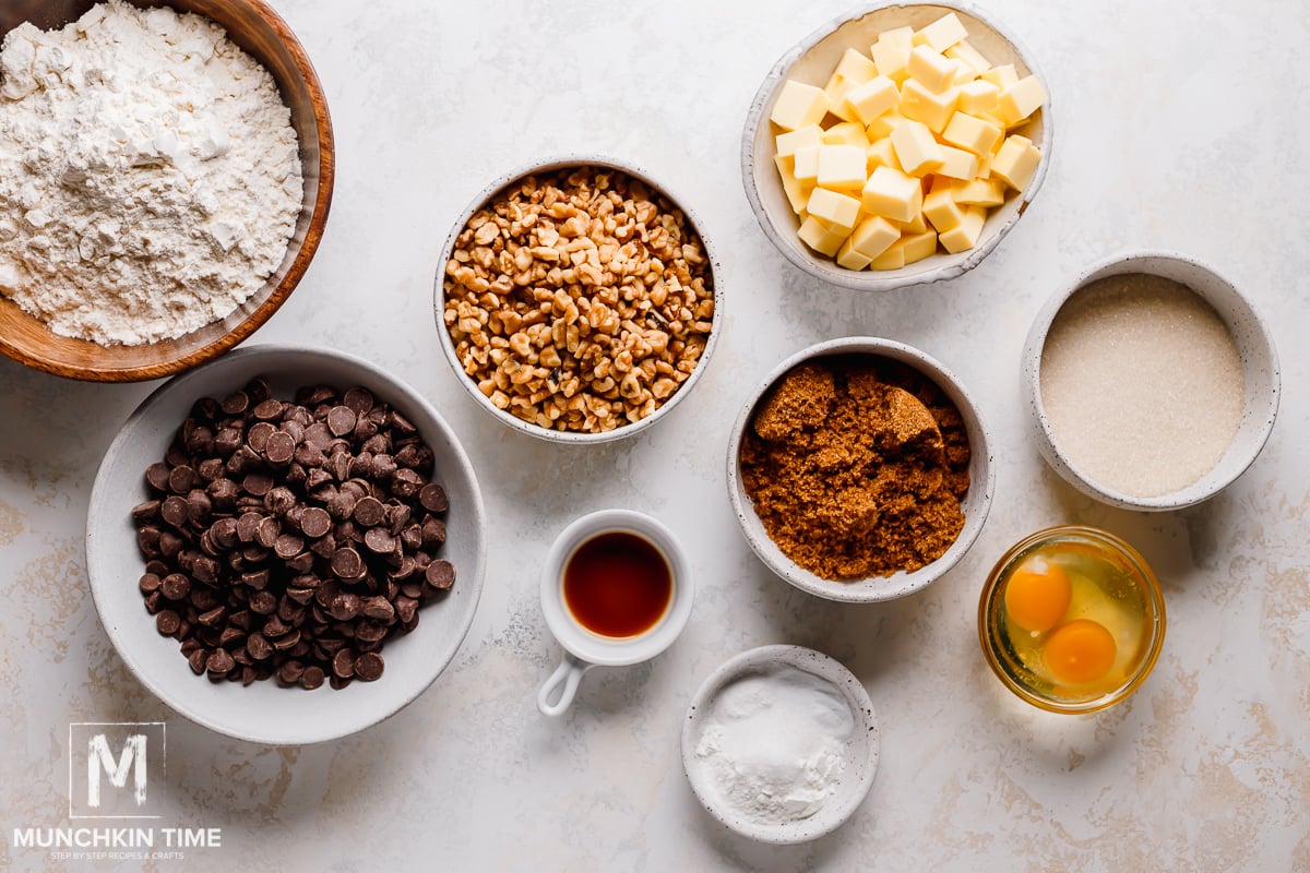 ingredients for huge cookies