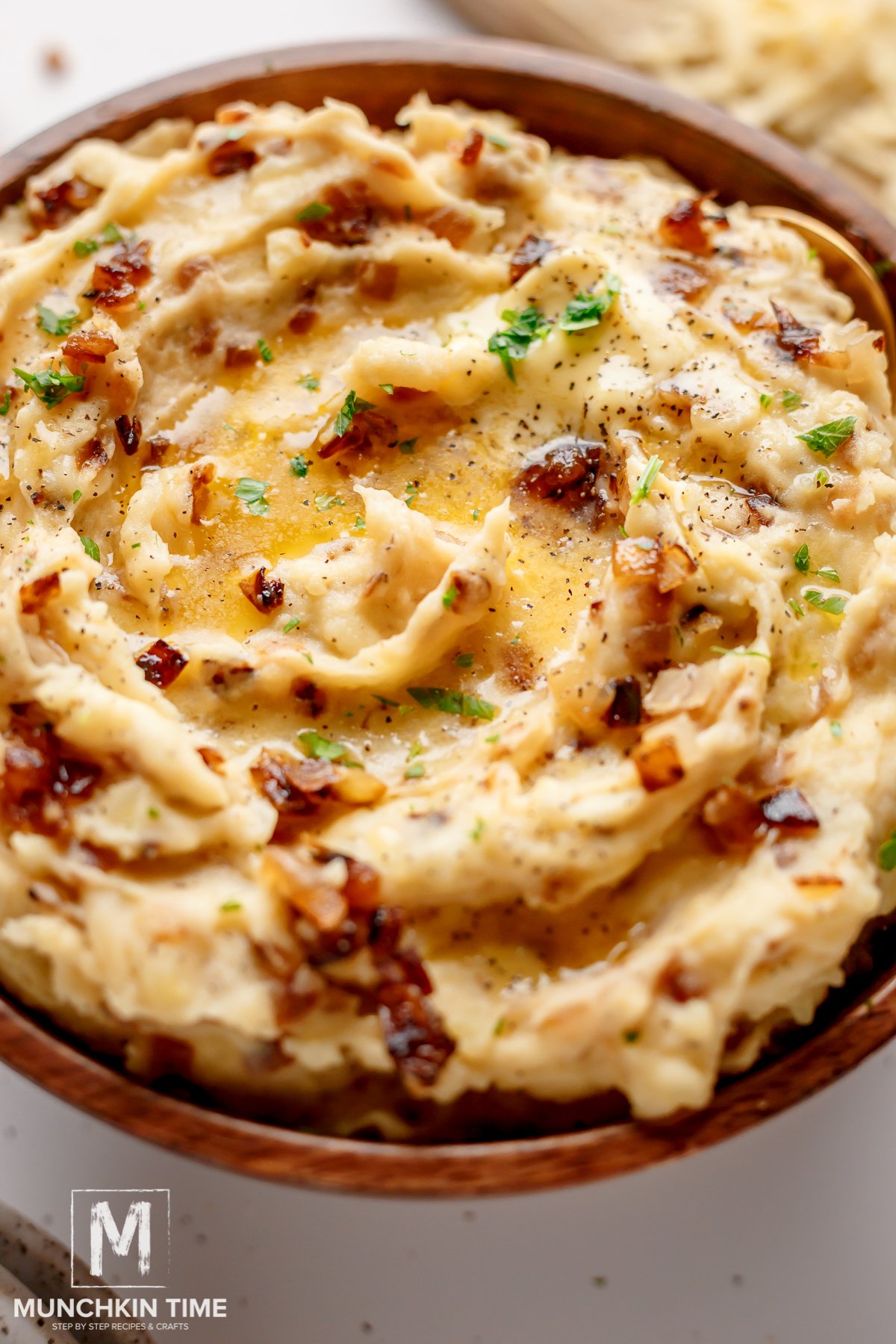 Mashed potatoes with onions discount