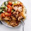 grilled Chicken Thighs with mashed potatoes