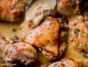 Making Chicken Fricassee