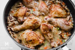 Making Chicken Fricassee