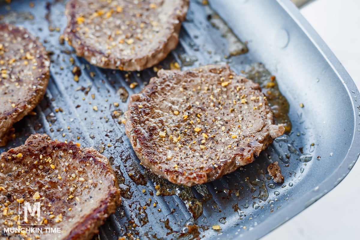 seasoned beef patties