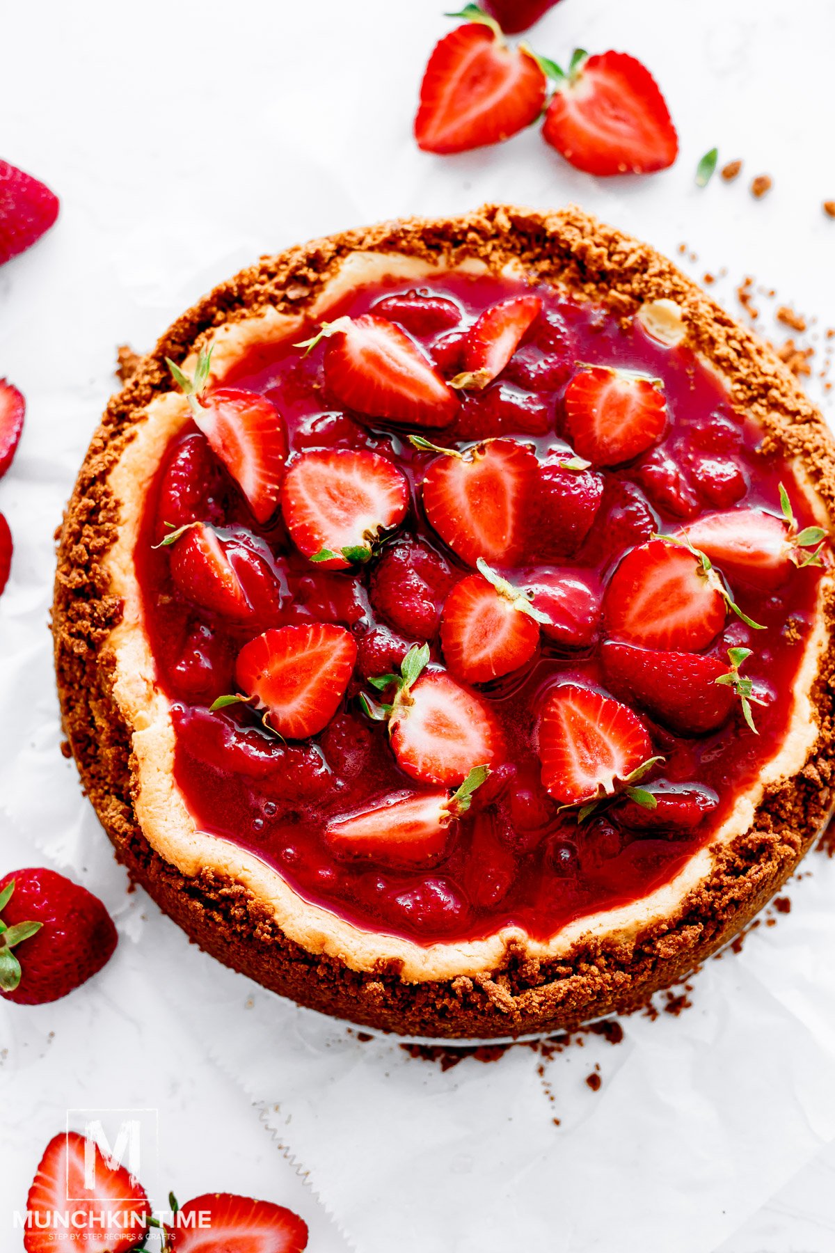 Easy Strawberry Cheesecake