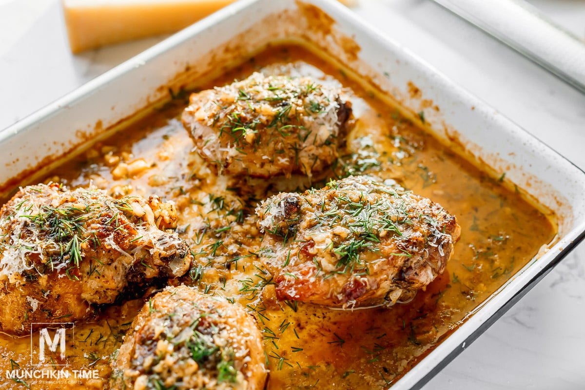 Garlic Butter Baked Chicken Thighs