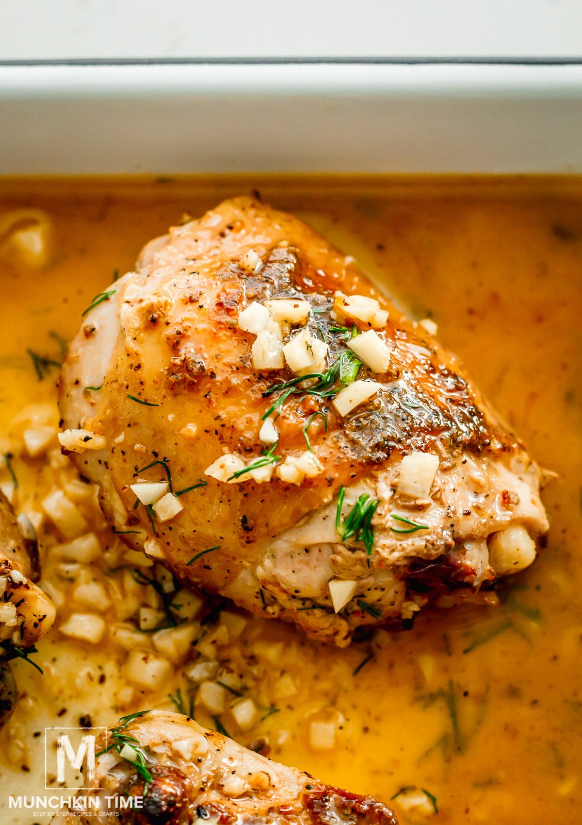 Garlic Butter Baked Chicken Thighs