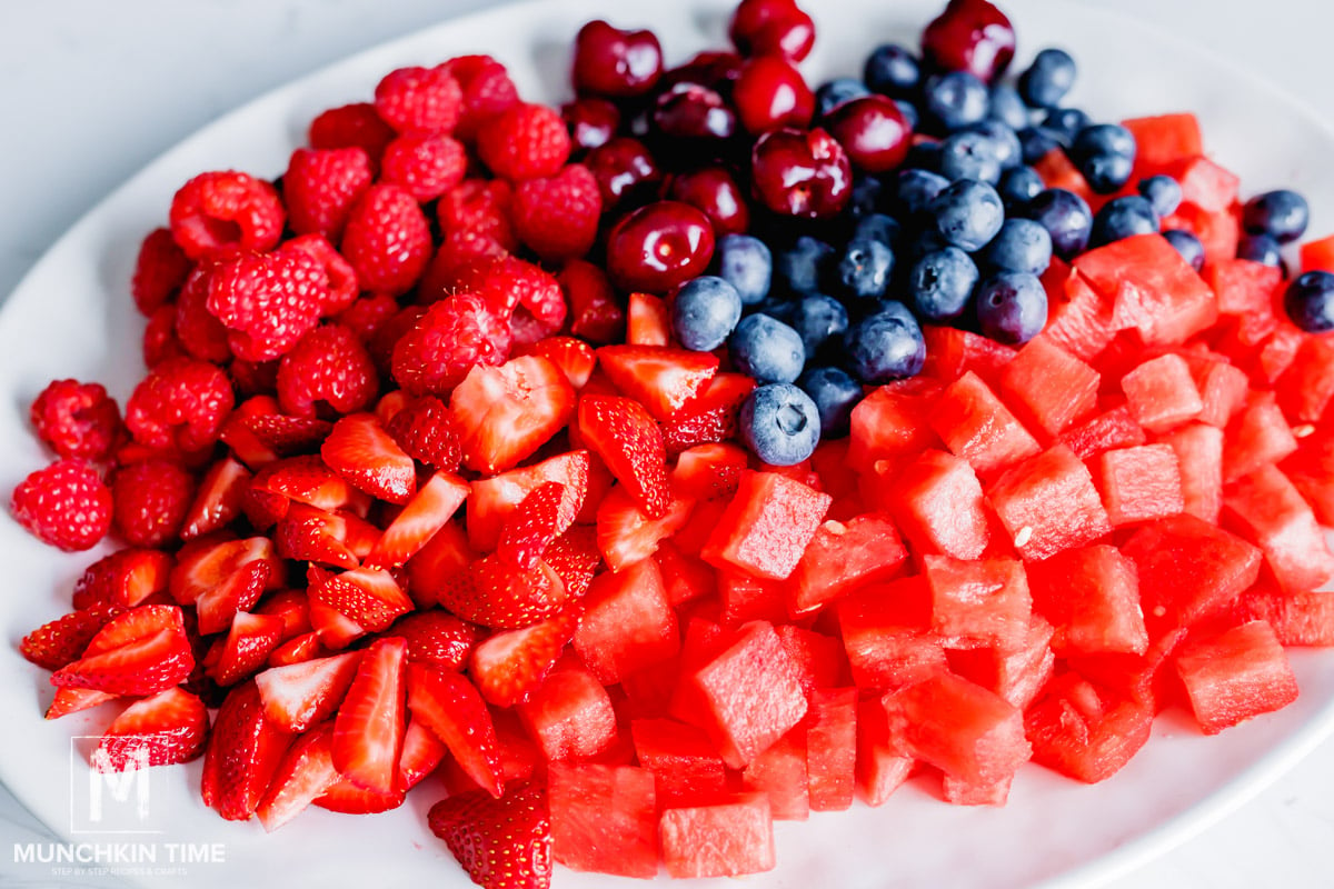 fruits on a big plate