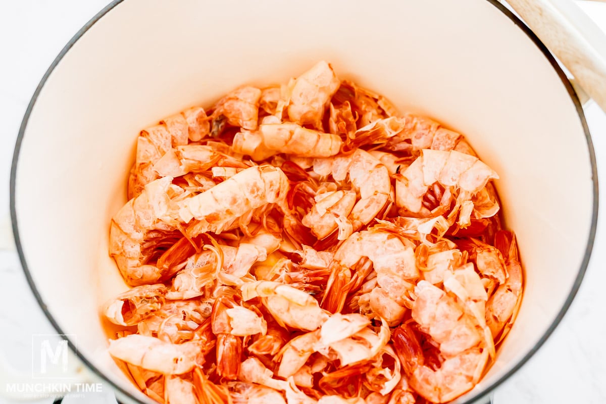 saute shrimp shells