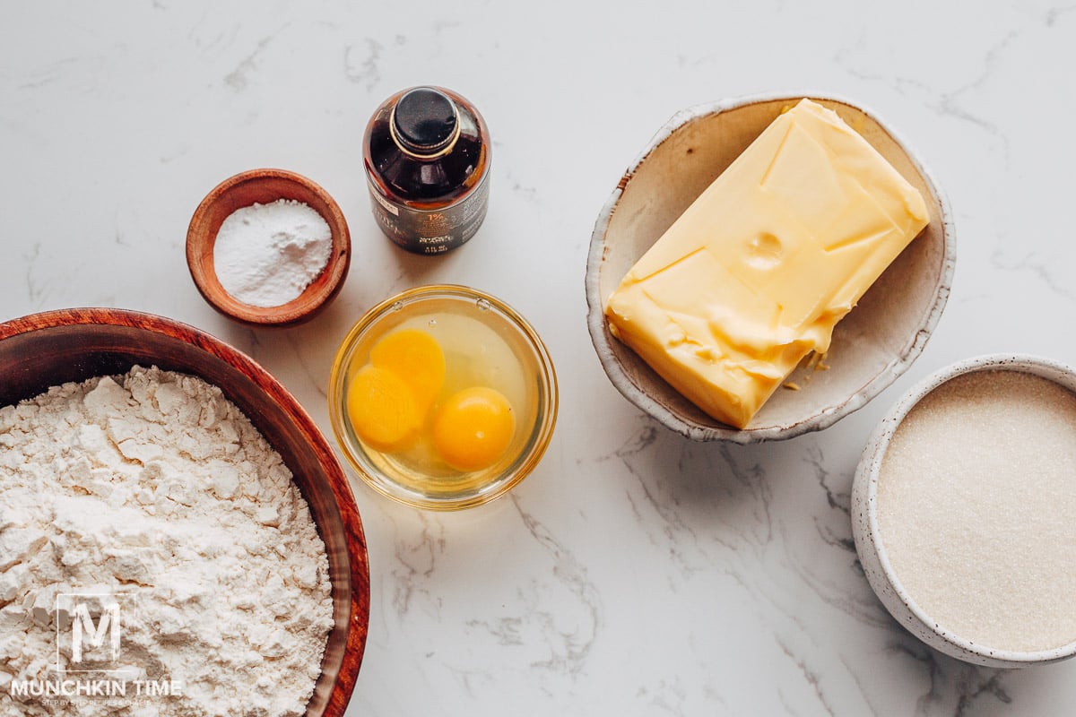 Ingredients Needed for Old Fashioned Sugar Cookies