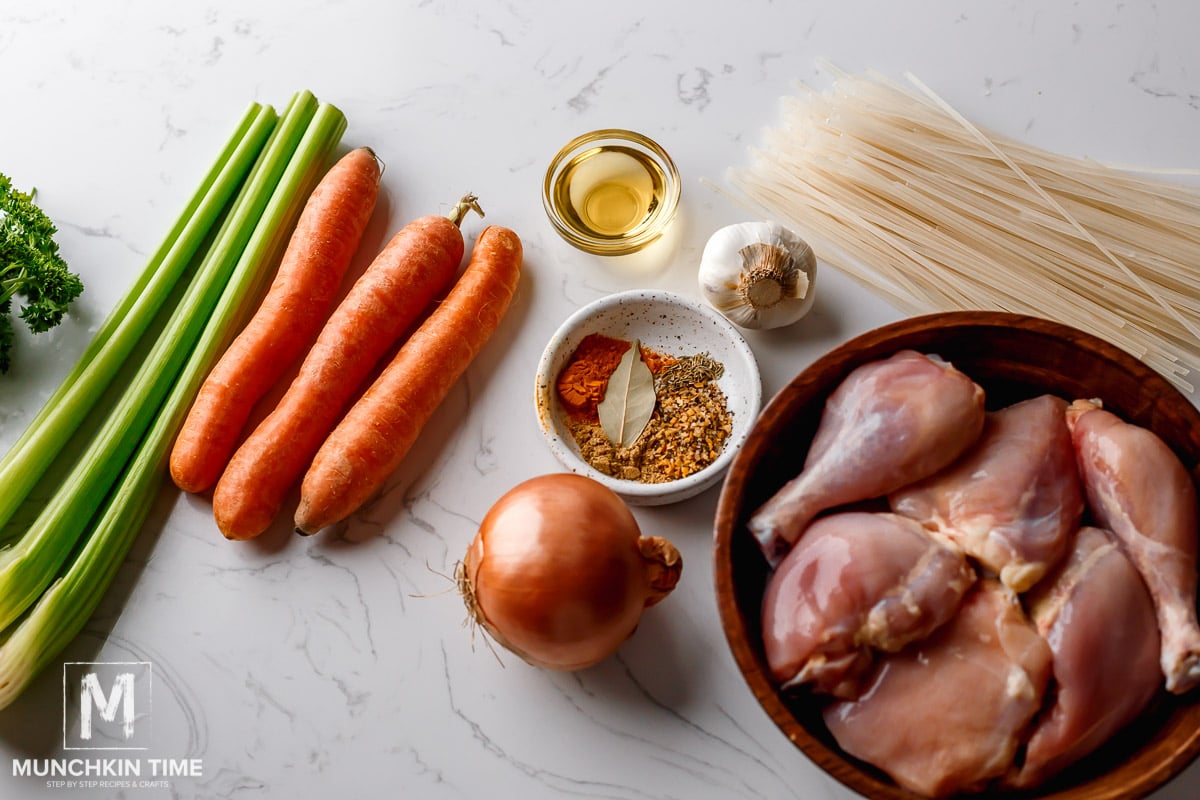 Ingredients Needed for Chicken Noodle Soup