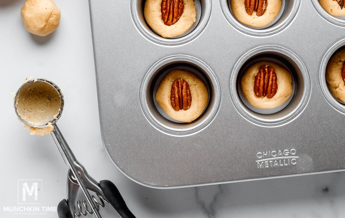 Pecan Cookies before baking