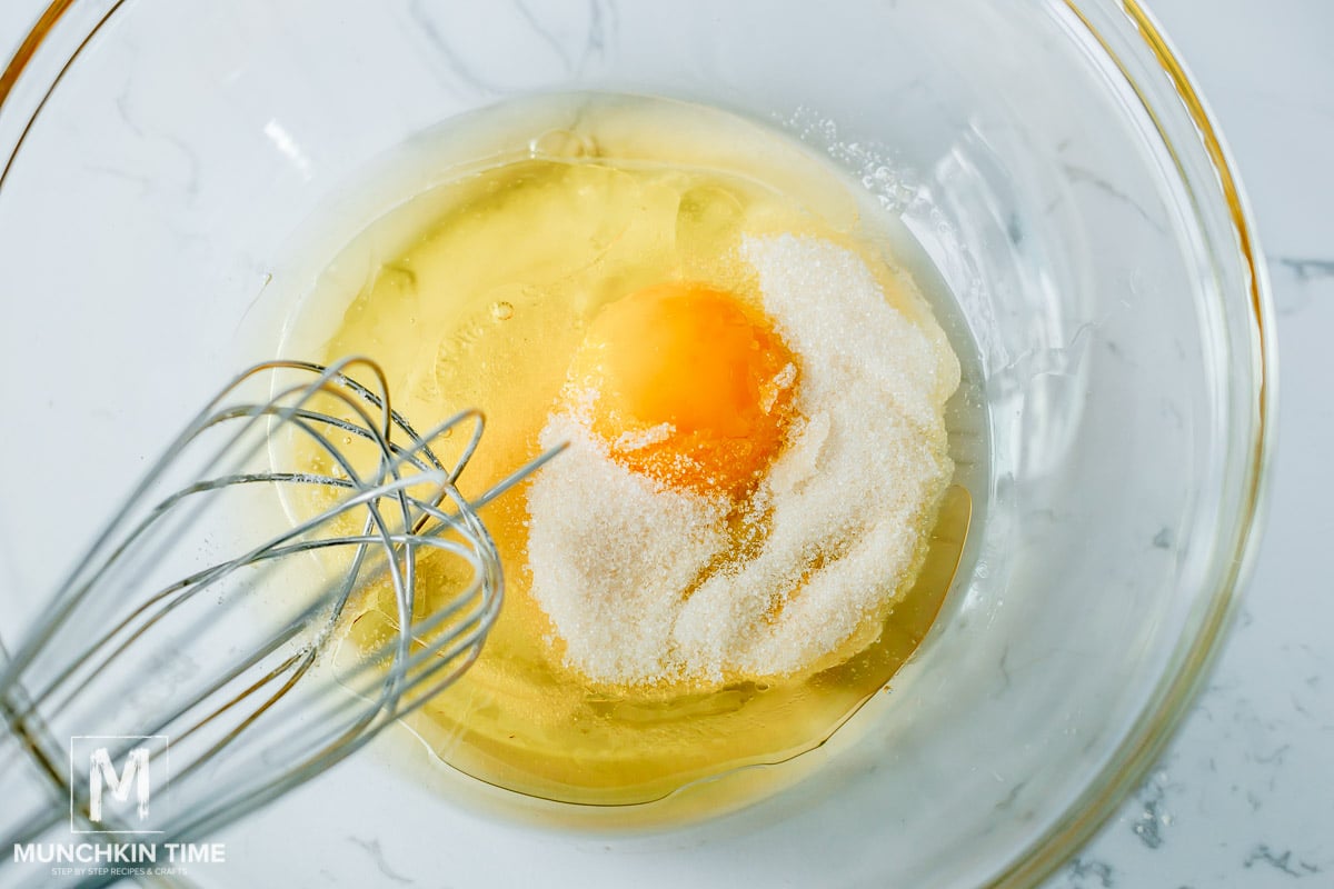 oil egg and sugar