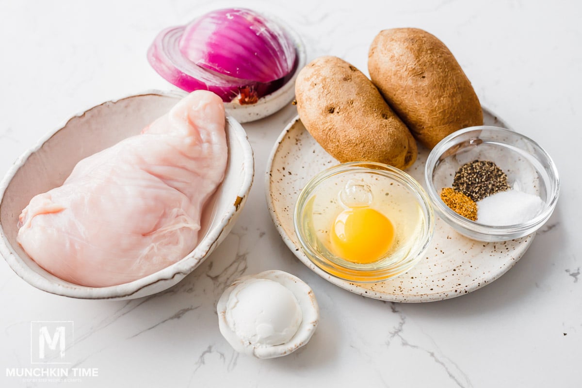 Ingredients for Air Fryer Chicken Nuggets