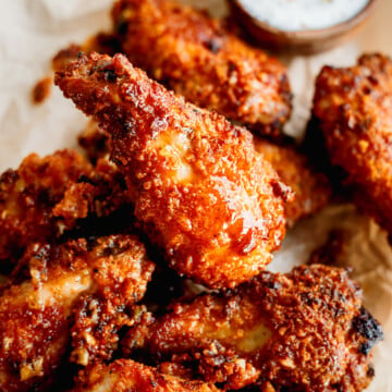 Air Fryer Chicken Wings {Quick + Crispy} - FeelGoodFoodie