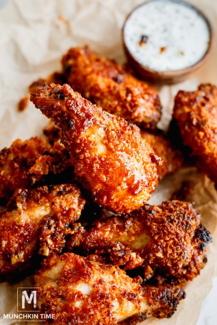 The Best Crispy Air Fryer Chicken Wings Munchkin Time
