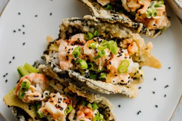 Salmon Tempura Sushi Taco