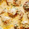 Creamy Oven Baked Chicken Thighs