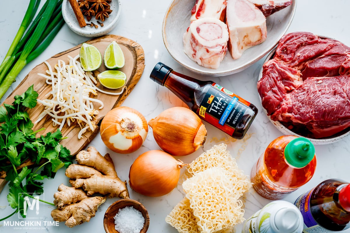 Ingredients for Beef Pho