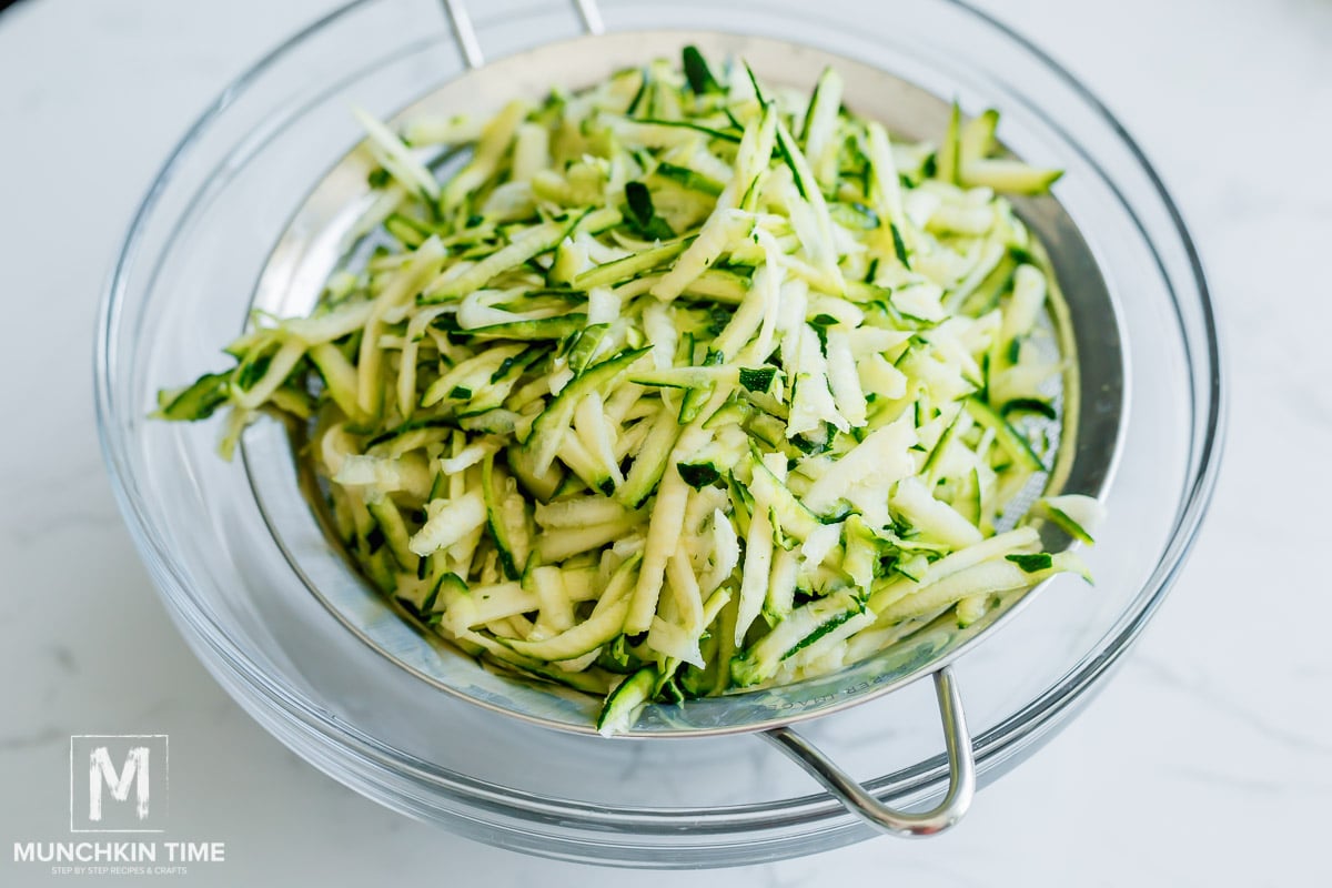 grated zucchini