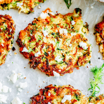 Zucchini Fritters With FetaZucchini Fritters With Feta