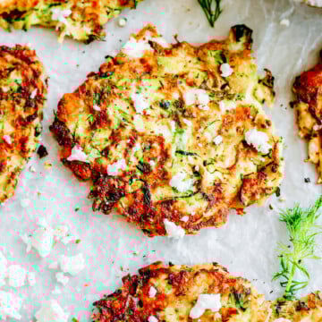 Zucchini Fritters With FetaZucchini Fritters With Feta