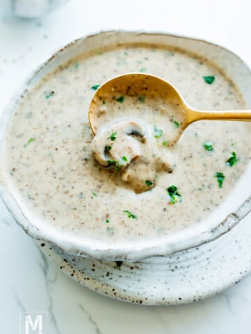 homemade mushroom soup