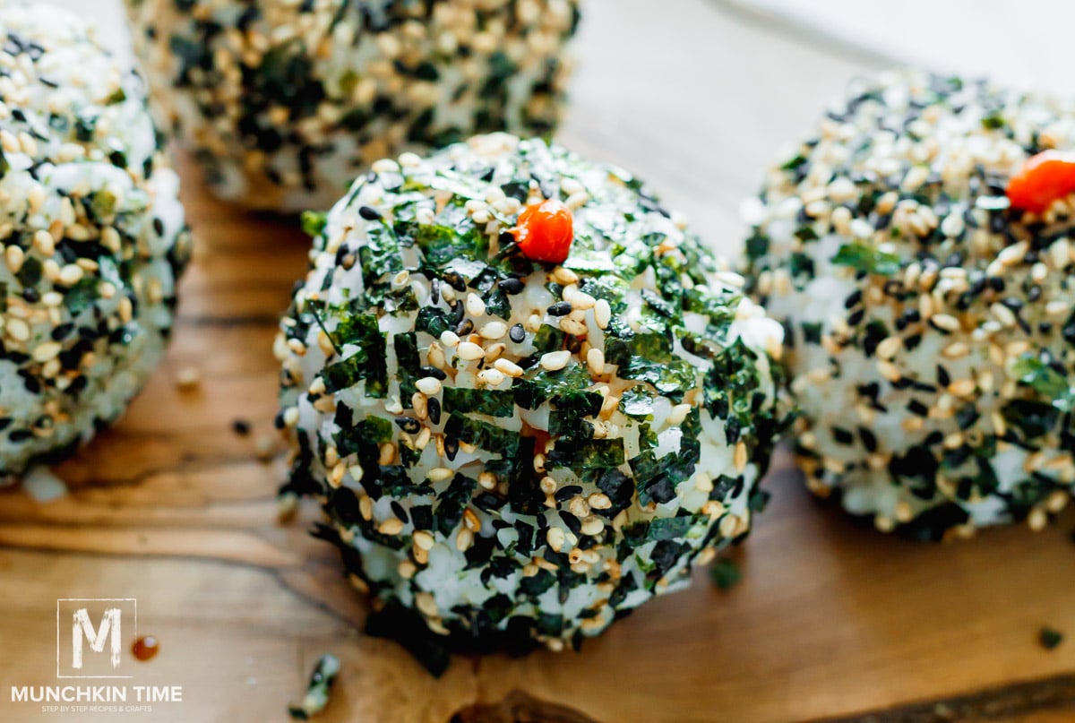 rolled rice balls