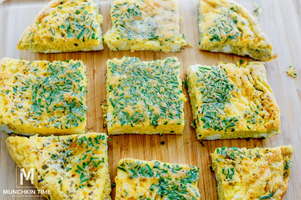 baked eggs cooling