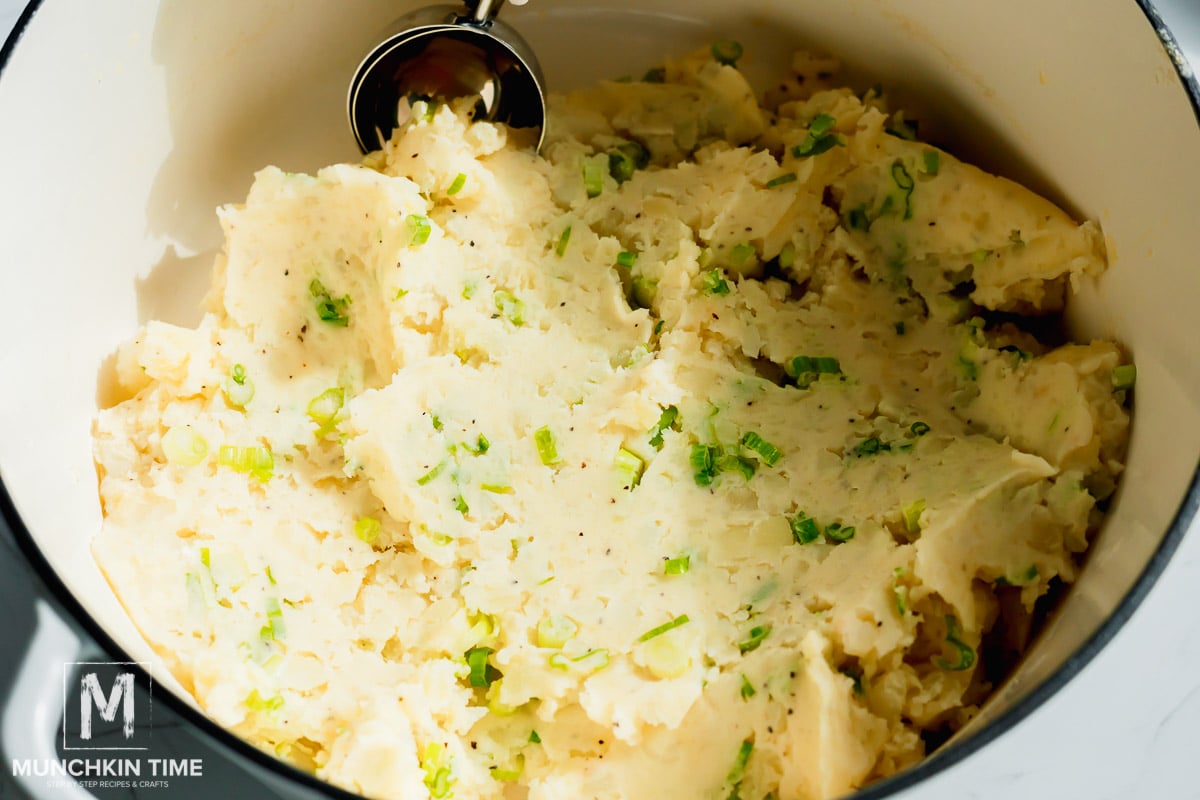 mashed potatoes with green onion