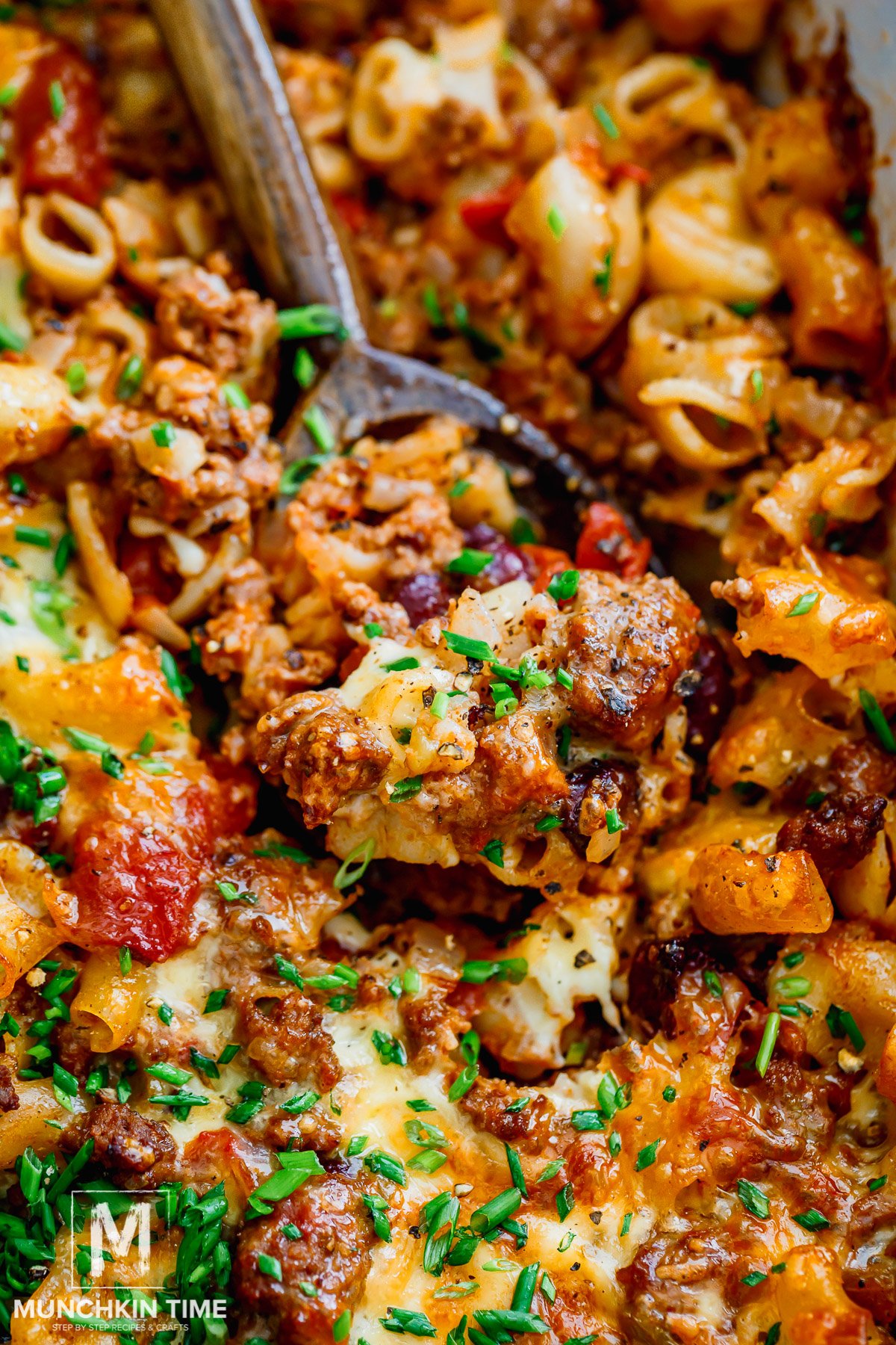 ground beef and pasta casserole