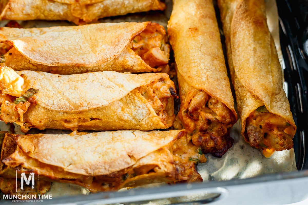 air fryer Chicken Taquitos