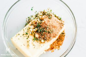 butter mixed with spices and herbs