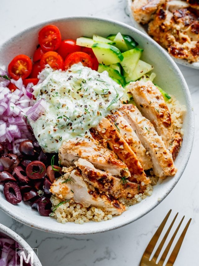 Greek Chicken Quinoa Bowl