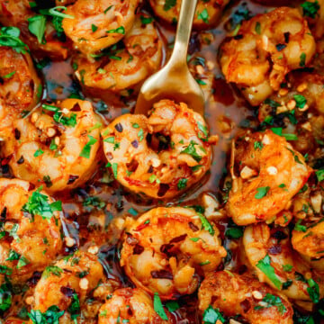 lemon garlic cilantro shrimp