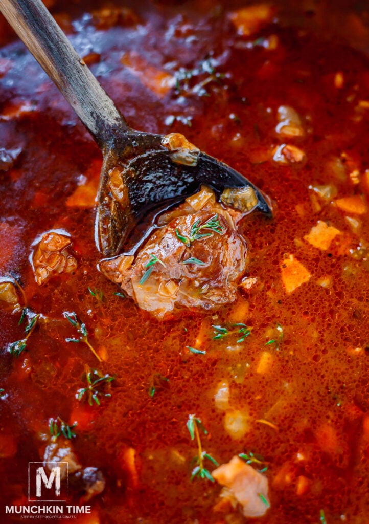 A spoonful of Guinness Beef Stew