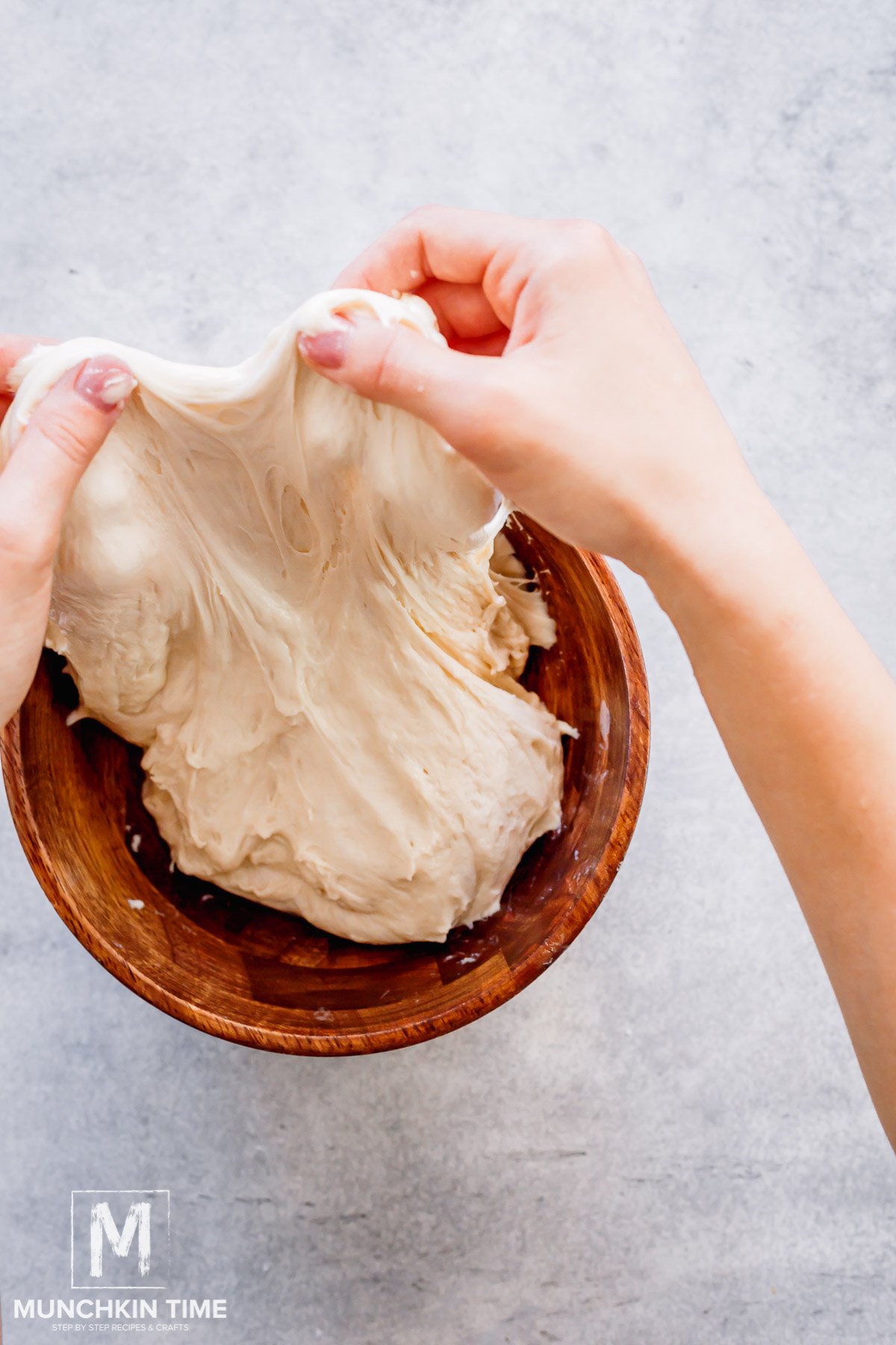 sourdough pull and fold.