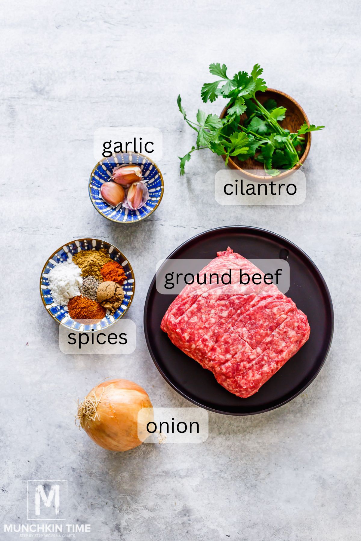 Ingredients for this Georgian beef kebabs Recipe.