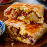 Bacon Egg and Cheese Breakfast Burrito