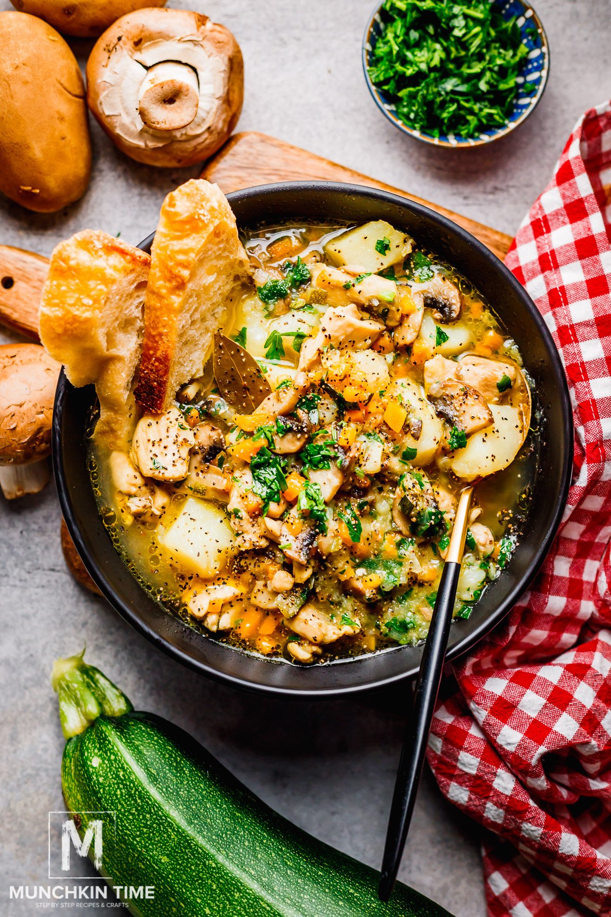 chicken mushroom stew