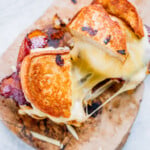 Bacon Grilled Cheese Sandwich with Caramelized Onions