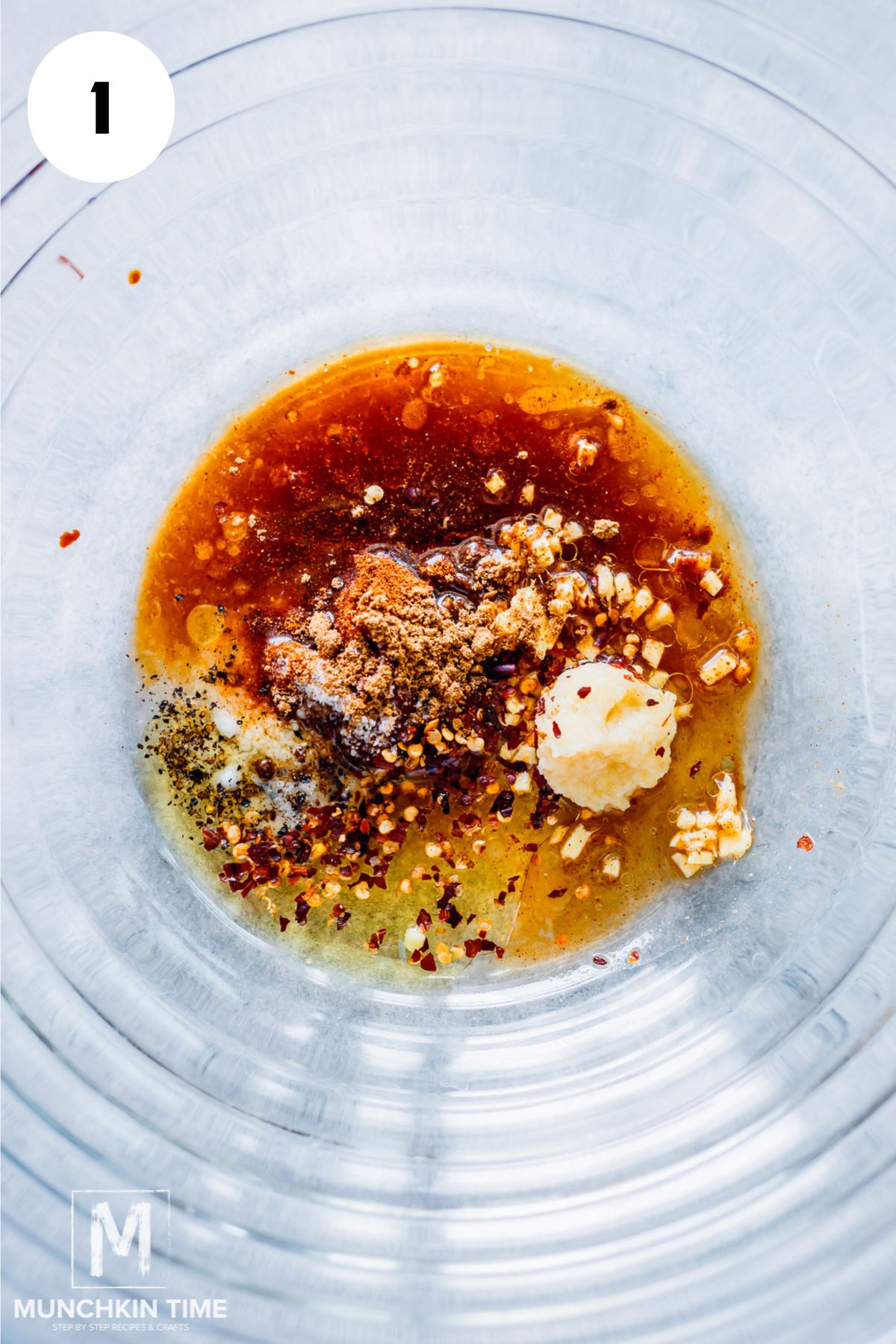 marinating spices in a bowl.
